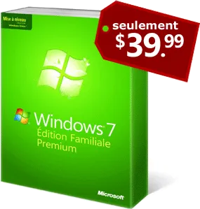Windows 7 Home & Pro à 39.90$