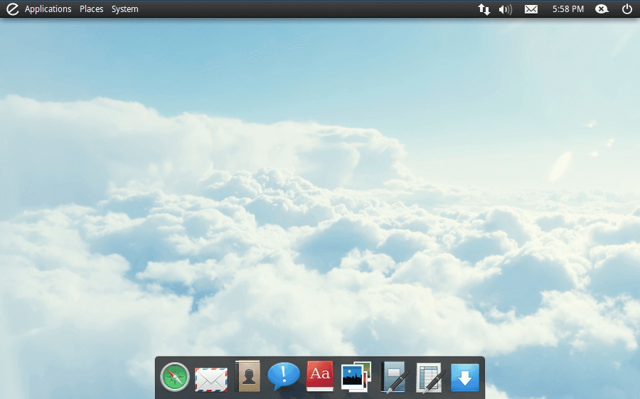 Capture d'écran d'elementaryOS