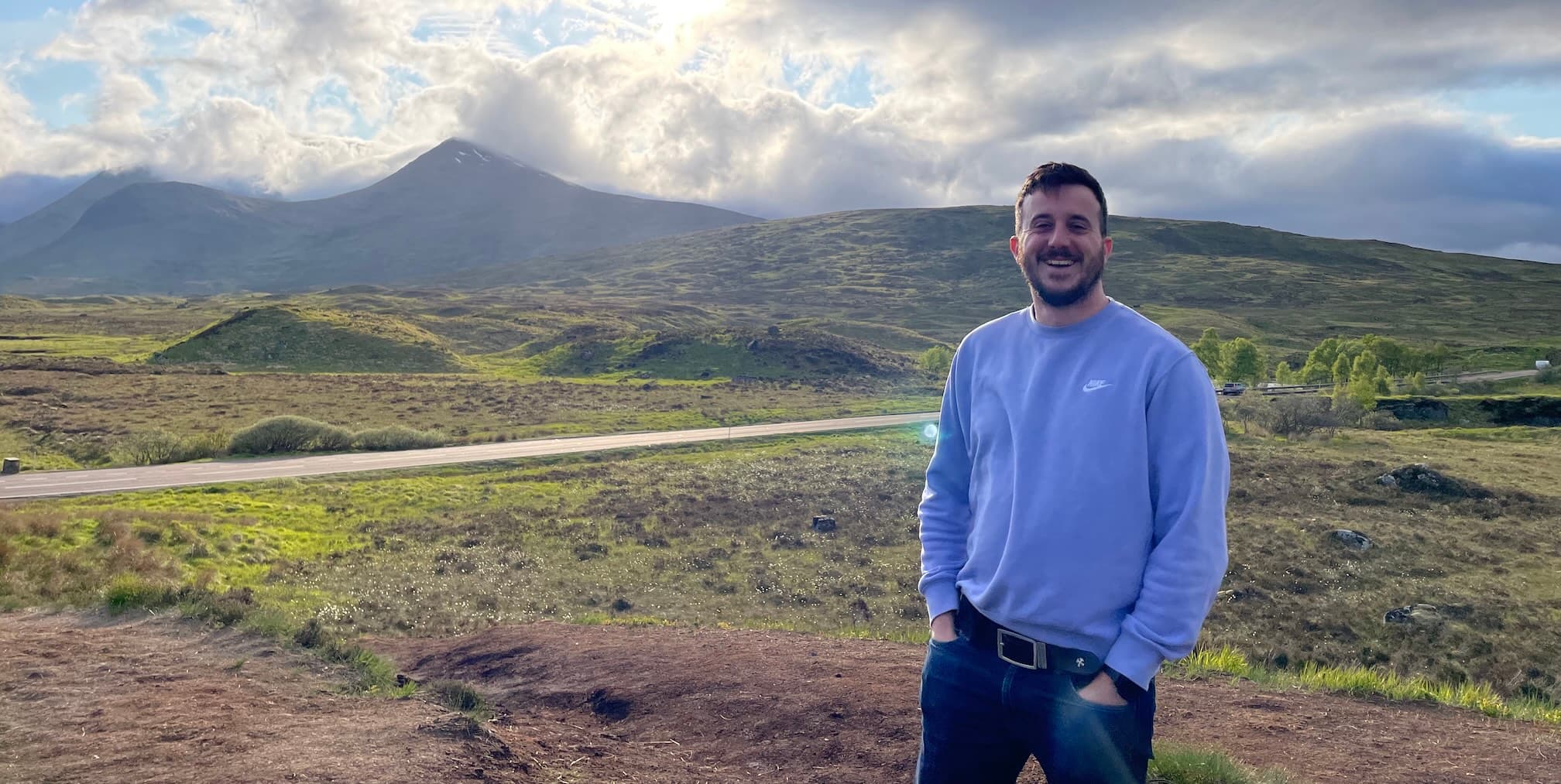 Jean-Philippe Monette en Écosse, dans les Highlands