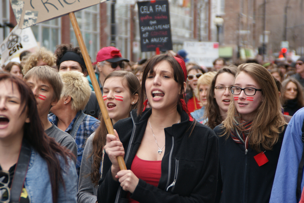 Manifestation étudiante 14 avril 2012